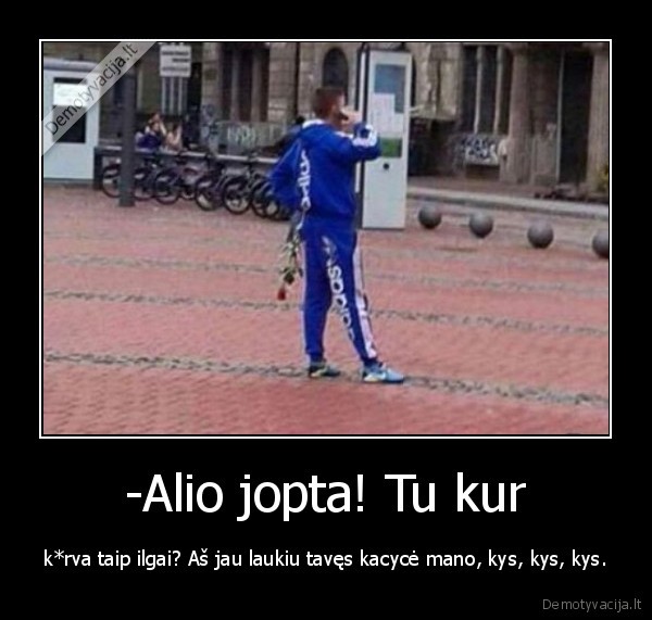 -Alio jopta! Tu kur
