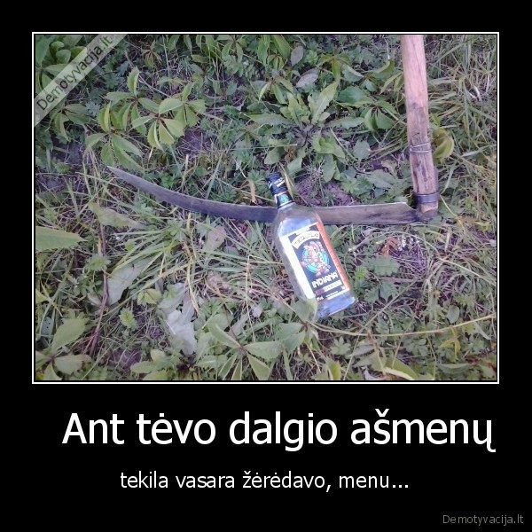 vasara,dalgis,tekila,tevas