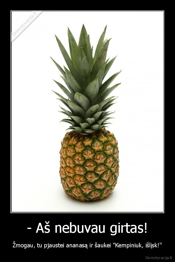 - Aš nebuvau girtas!