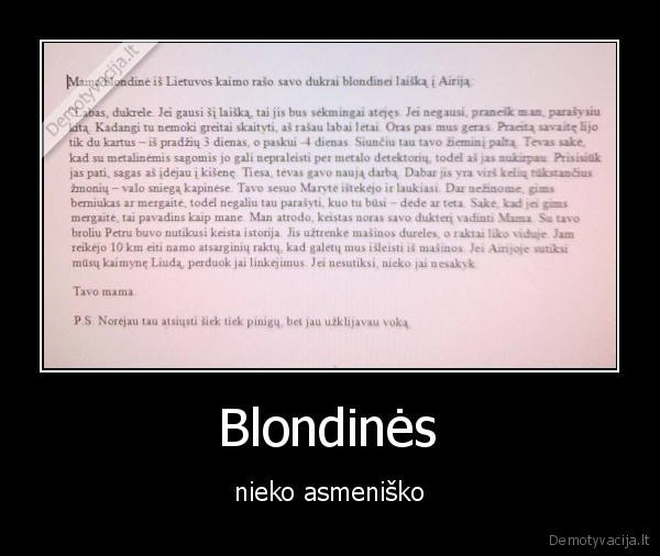  Blondinės 