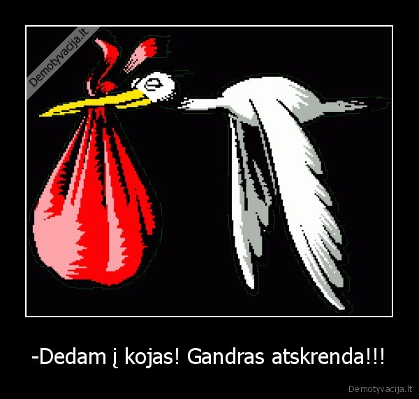 -Dedam į kojas! Gandras atskrenda!!!