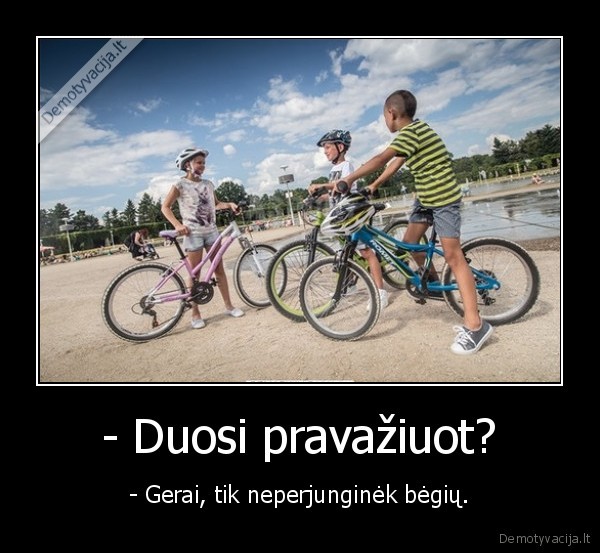 begiai,dviratis