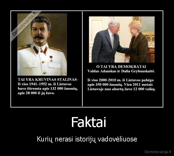 stalinas, kubilius, adamkus, komunistai