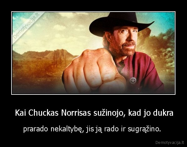 nekalta, dukra,chuck, norris