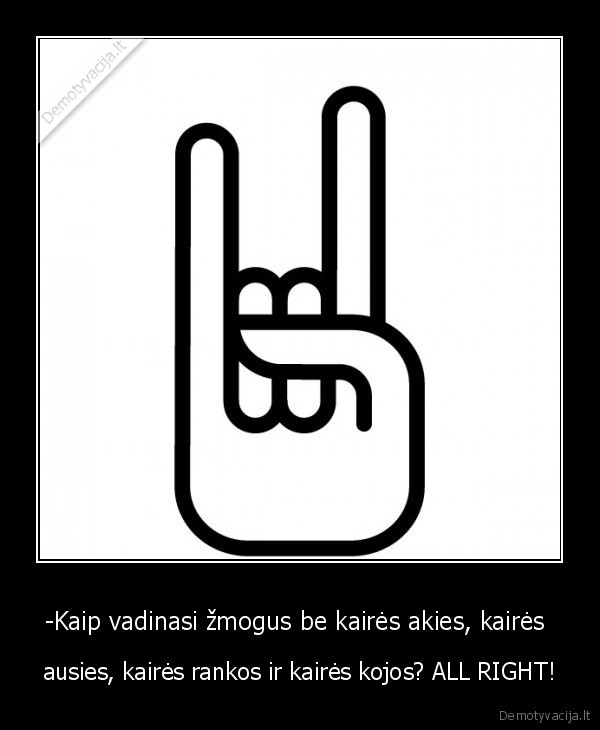 -Kaip vadinasi žmogus be kairės akies, kairės 