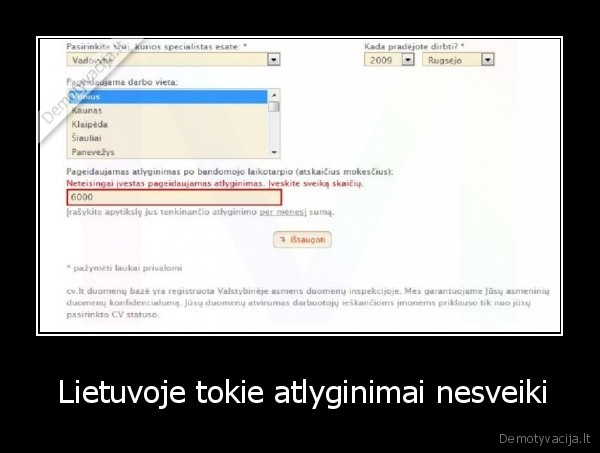  Lietuvoje tokie atlyginimai nesveiki
