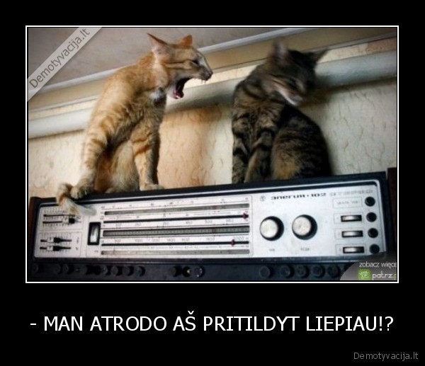 - MAN ATRODO AŠ PRITILDYT LIEPIAU!?