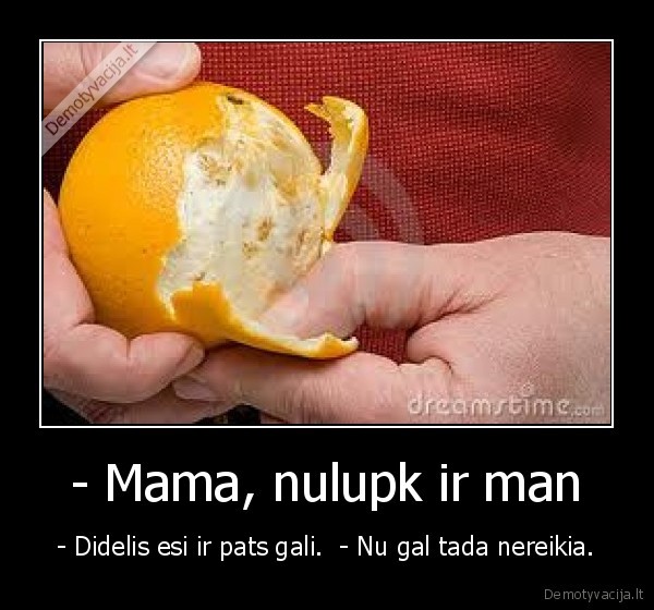 tinginyste,apelsinas,kubilius