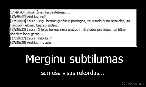  Merginu subtilumas