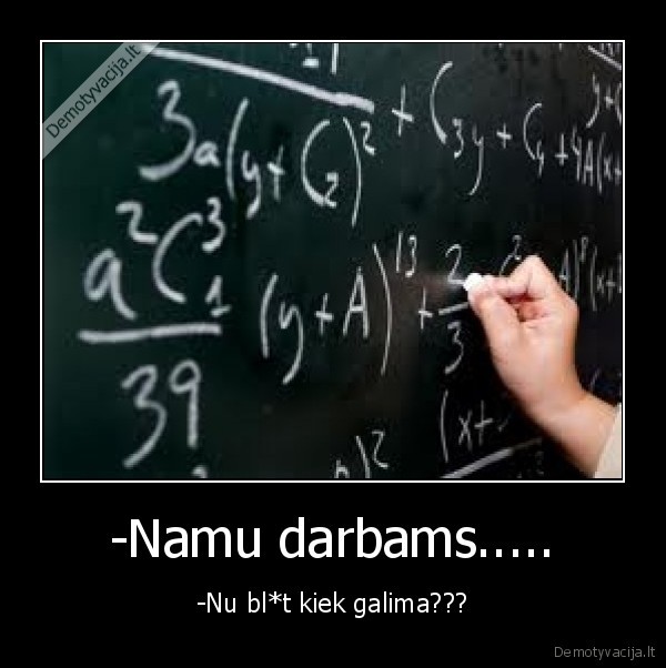 namu, darbai