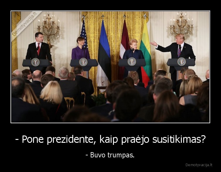 susitikimas,grybauskaite,trumpas