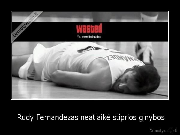  Rudy Fernandezas neatlaikė stiprios ginybos