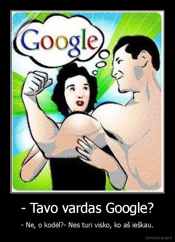 - Tavo vardas Google?