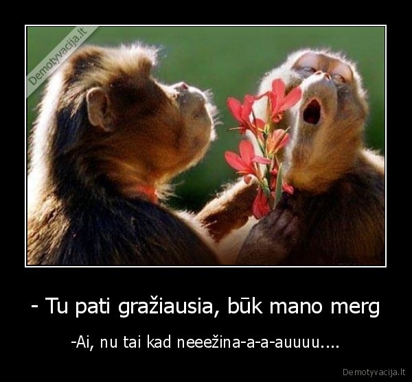- Tu pati gražiausia, būk mano merg