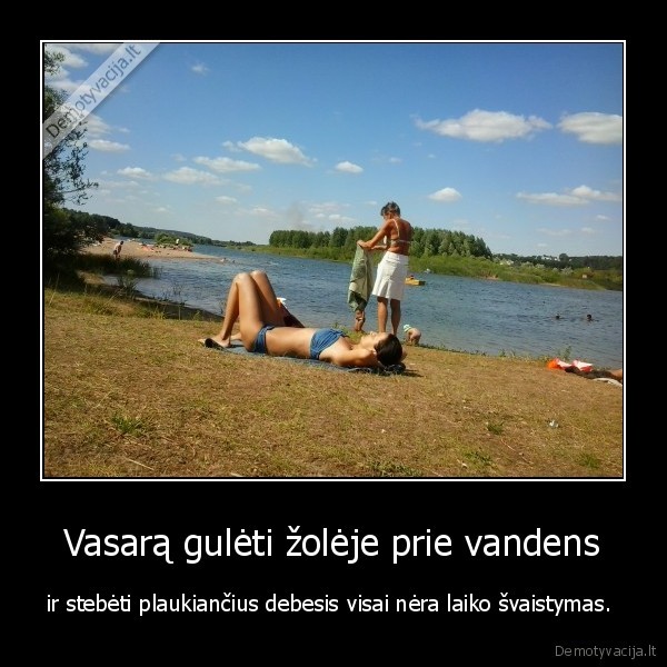 vasara,debesis,zole,vanduo,mergina