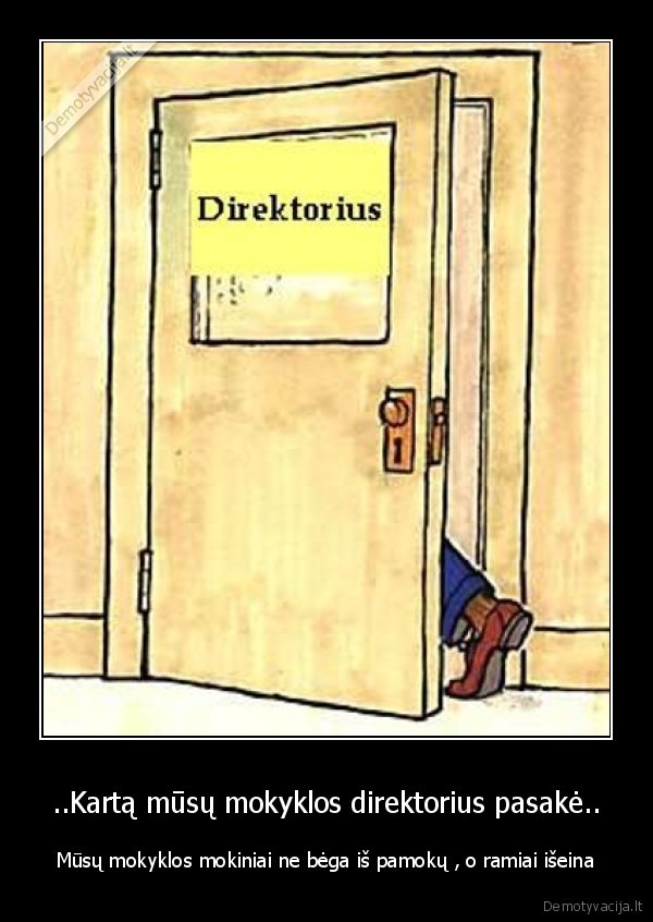 begimas,pamokos,direktorius