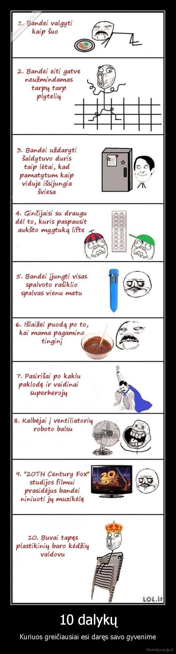 iprociai,veiksmai,dalykai