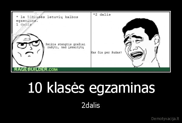 10klase, egzaminas