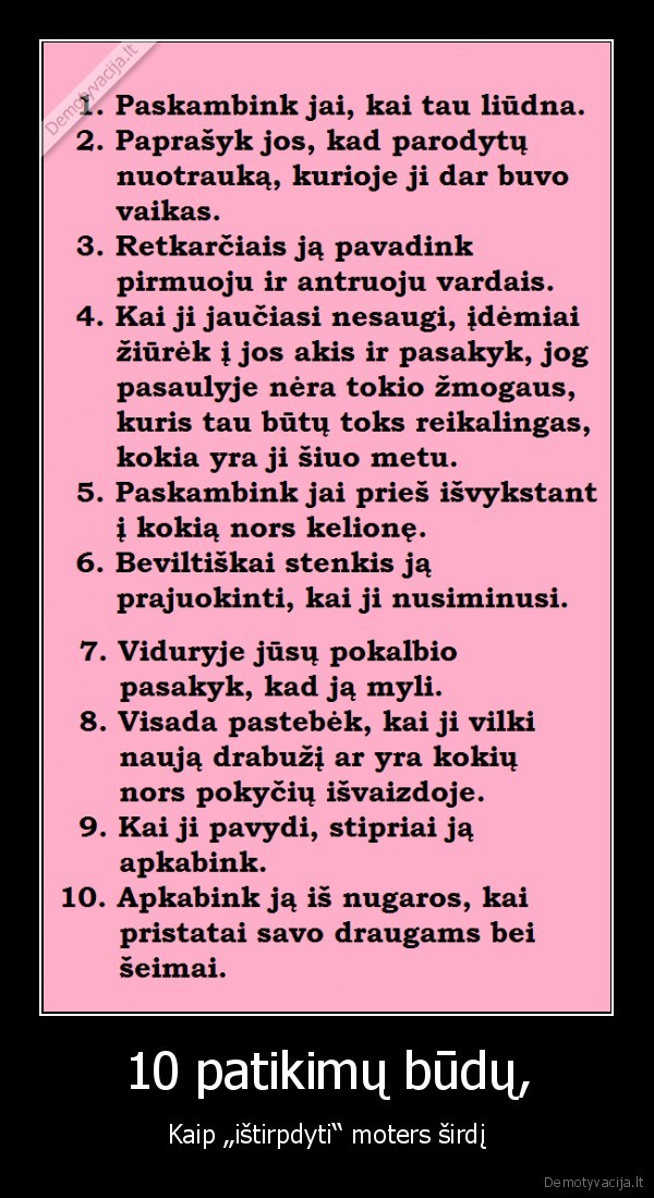 10 patikimų būdų,