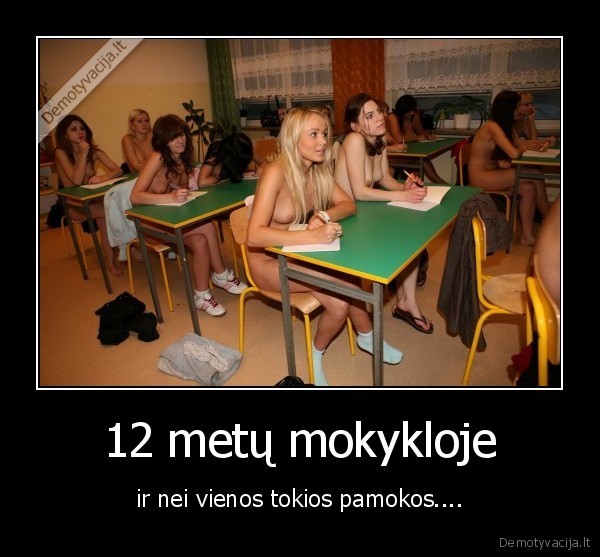 12 metų mokykloje
