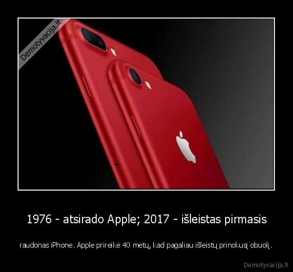 raudonas, apple, iphone