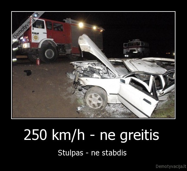 250 km/h - ne greitis 