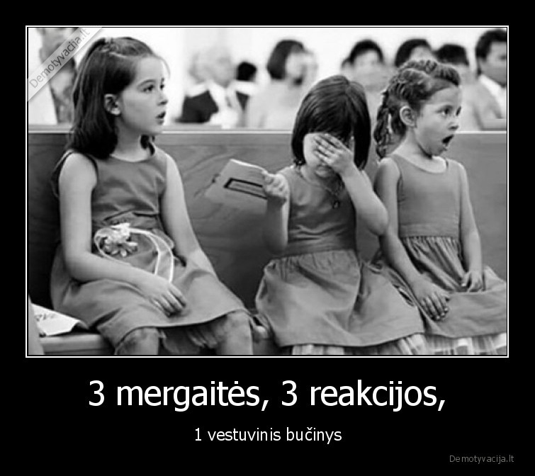 vaikai,mergaites,reakcija,bucinys