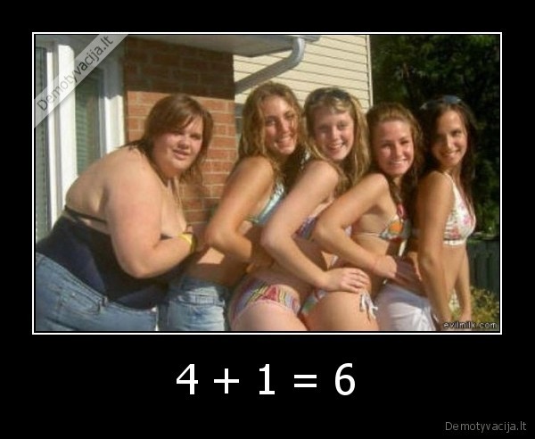 4 + 1 = 6