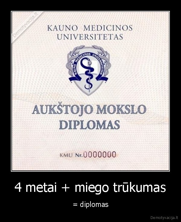 4 metai + miego trūkumas