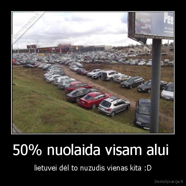 50% nuolaida visam alui 