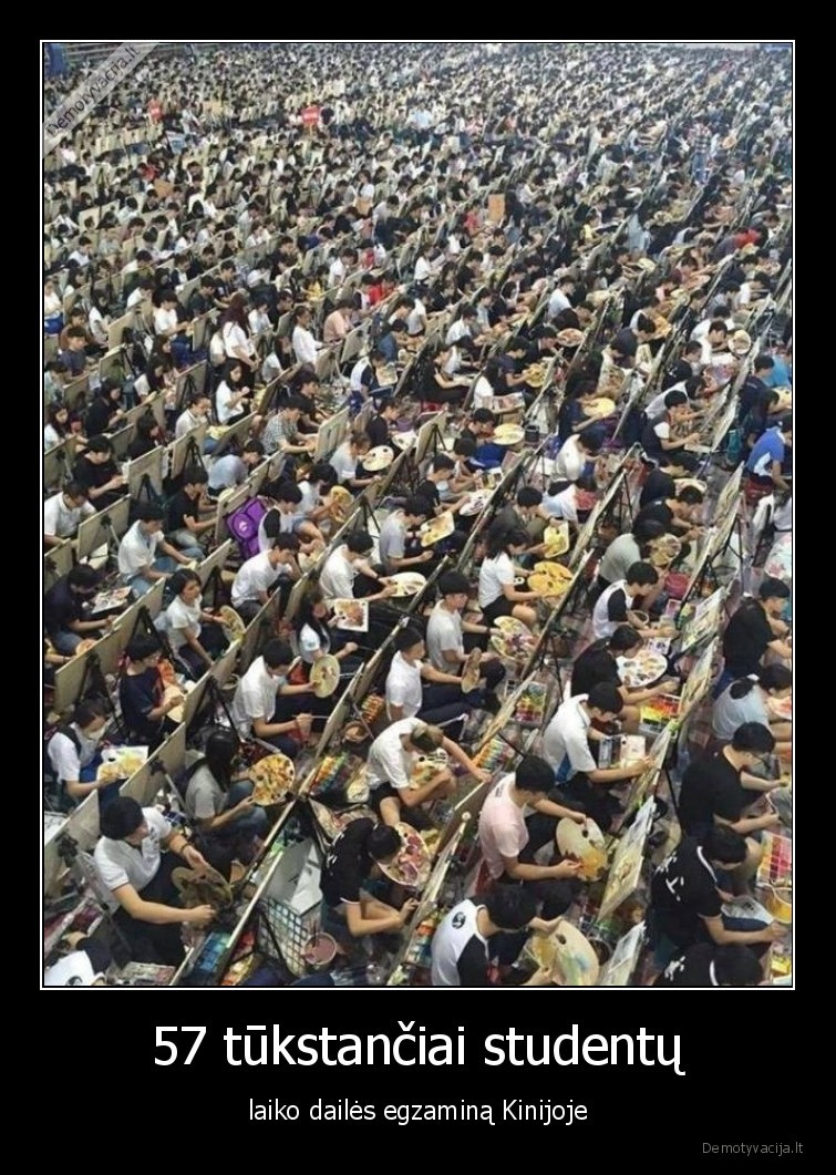 kinijoje,dailes,egzaminas,egzaminai, kinijoje,studentai,idomybes