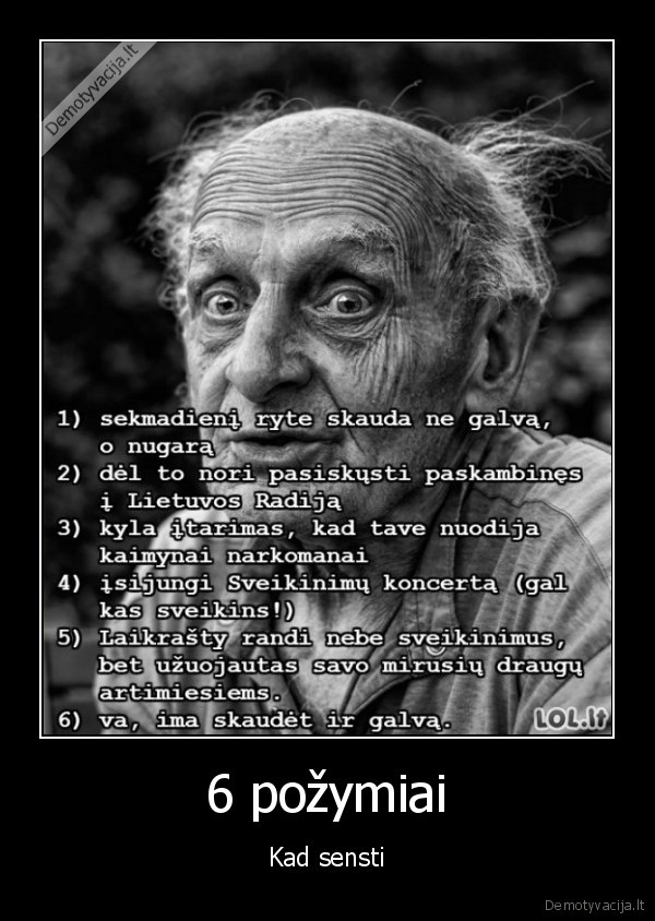 senatve,senejimas,senatves, pozymiai