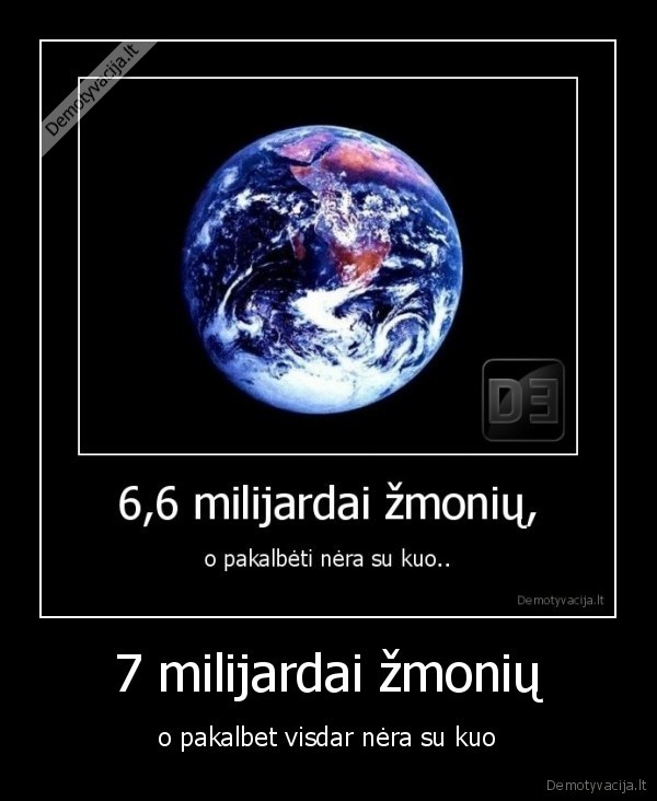 7 milijardai žmonių