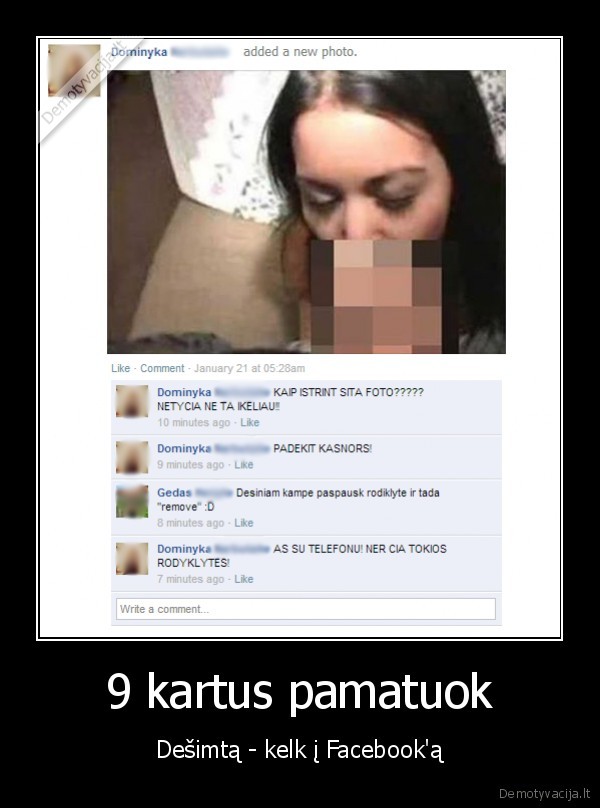 facebook, fail,kvaila, mergina,ikele, ne, ta, nuotrauka