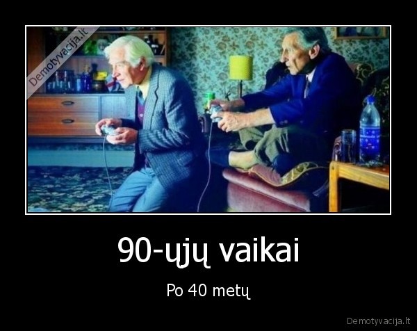 90, ieji,kompiuteriniai, zaidimai,pensininkai,vaikai,suvaikejimas