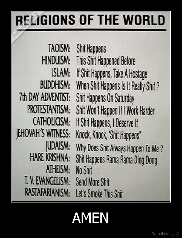 religijos, amen