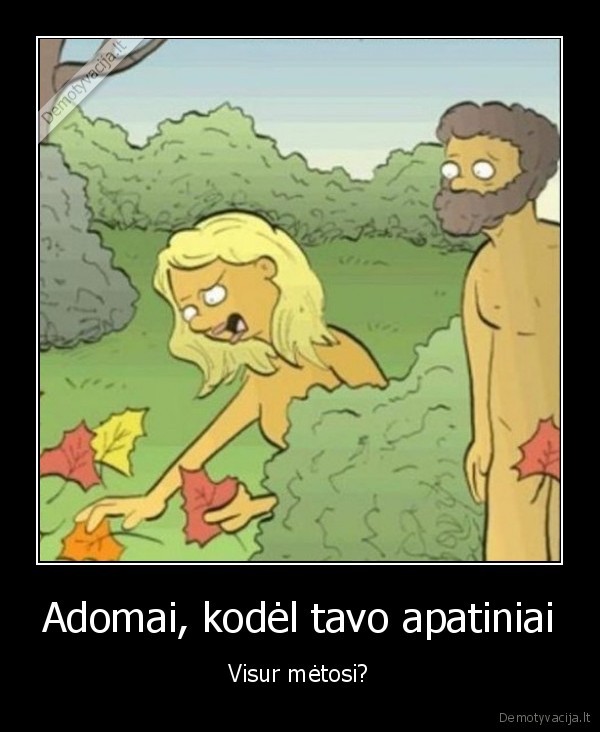 adomas, ir, ieva,lapai