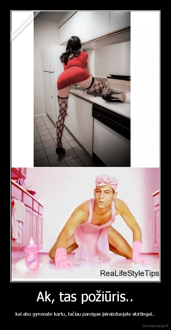 vyras,moteris,virtuve,gyvenimas,poziuris,pareigas