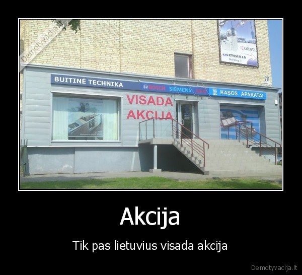 akcija, visada