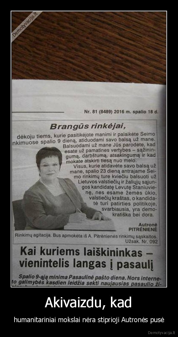 audrone, pitreniene,spausdinimo, klaida