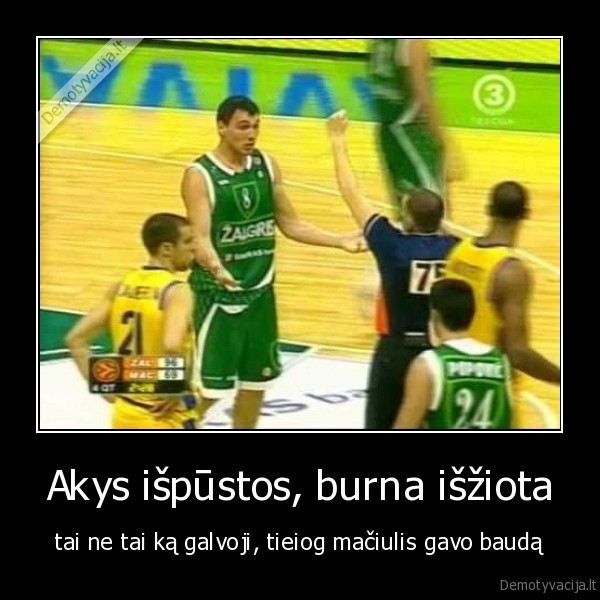 Akys išpūstos, burna išžiota