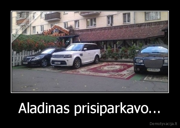 filmukai,aladinas,parkuotis