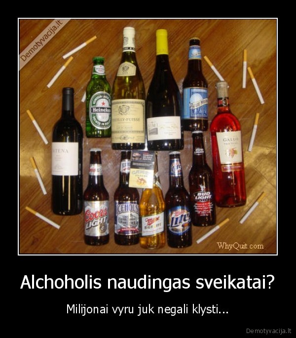 Alchoholis naudingas sveikatai?