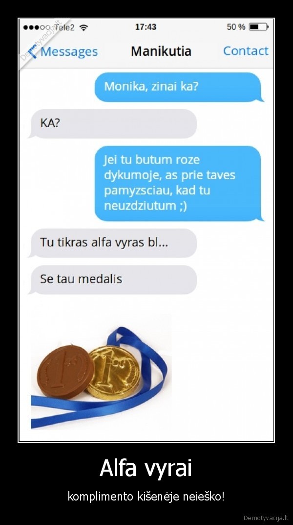 alfa, vyras,komplimentas