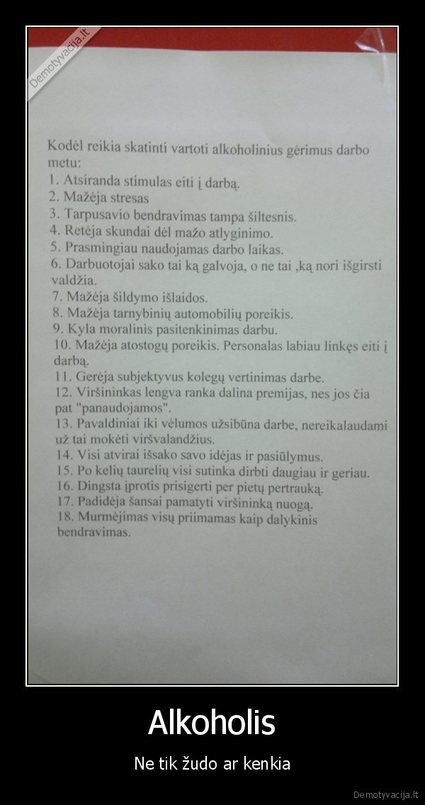 alkoholis,darbas,poreikis