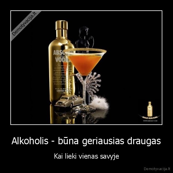 alkoholis, vienatve, negerkit