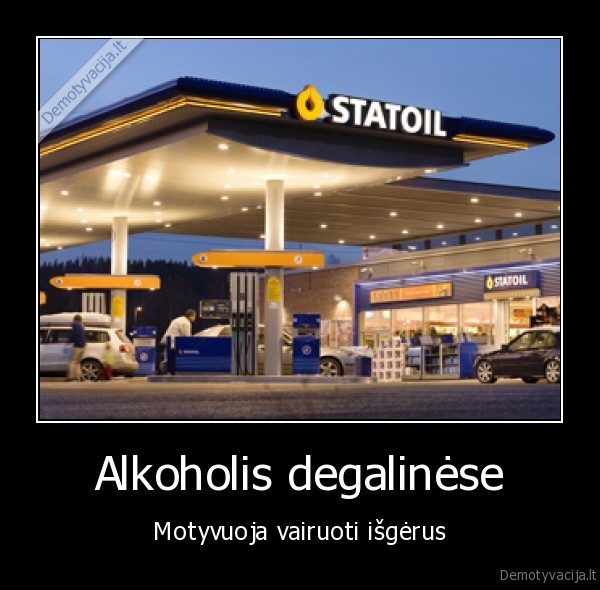 Alkoholis degalinėse