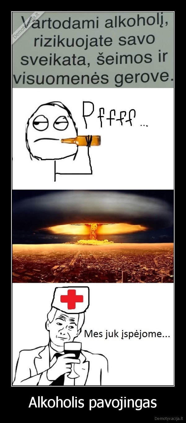 Alkoholis pavojingas