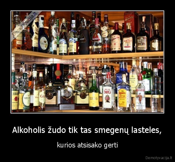 Alkoholis žudo tik tas smegenų lasteles,
