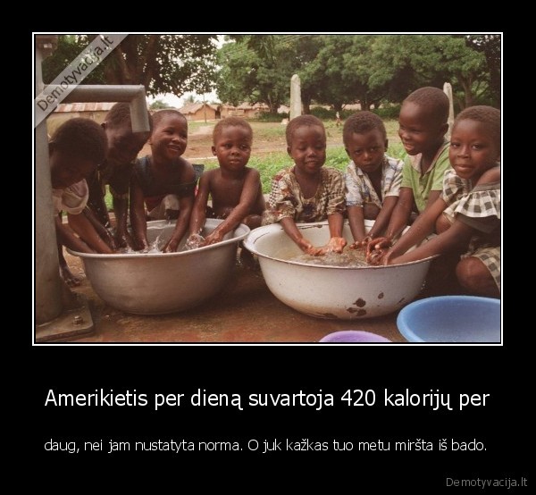 Amerikietis per dieną suvartoja 420 kalorijų per